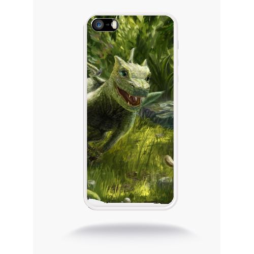 Coque Bébé Dragon Compatible Apple Iphone Se Silicone Blanc Mat