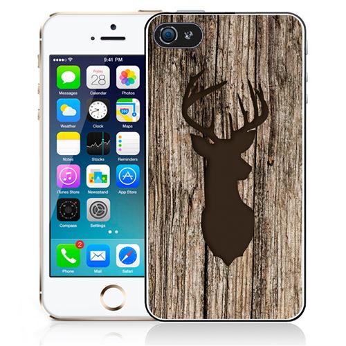 Coque pour iPhone 5C cerf bois