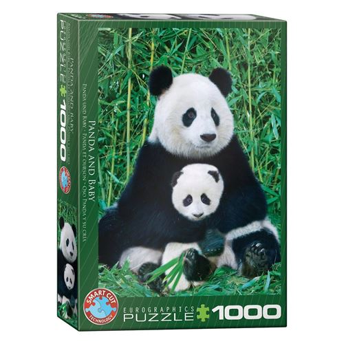 EuroGraphics Panda and Baby 1000 Piece Puzzle