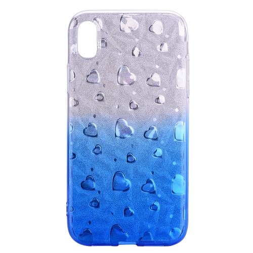 Iphone X / Xs Coque Protection Tpu Cœur Bleu Als82354