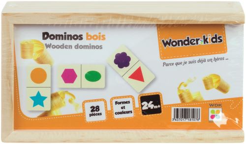 Coffret domino bois 28 pièces