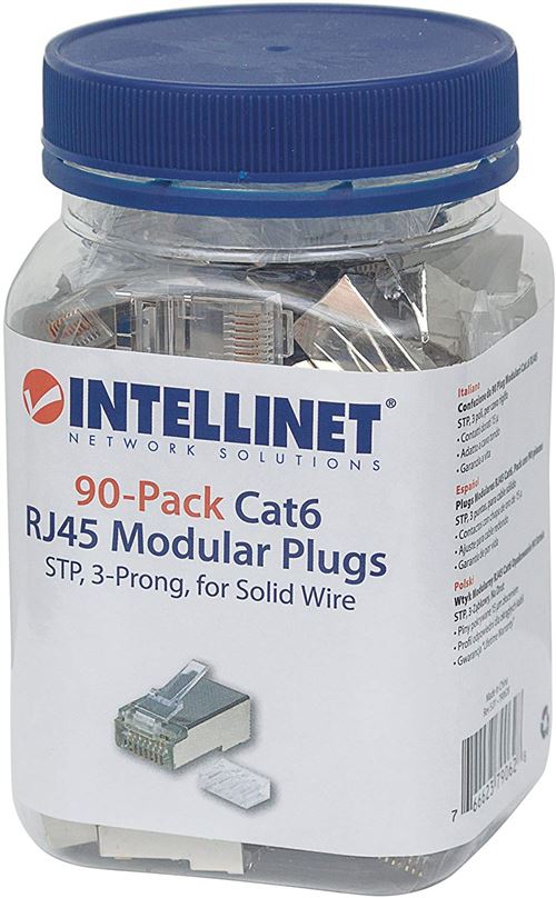 Intellinet 790628 RJ45 Acier Inoxydable – connecteur (Acier Inoxydable)