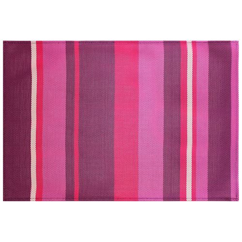Set de table 32 x 47 cm pvc silky Raye prune