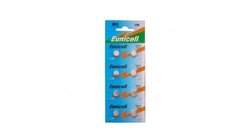 EUNICELL - Lot de 8 PILES AG3 / 392 / LR41 / SR41SW 1.5V Alcaline