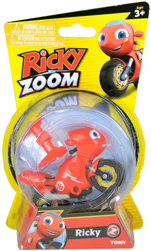 Ricky Zoom - Figurine / Personnage articulée 8cm - Moto Ricky + Accessoire - T20020A1-RICKY
