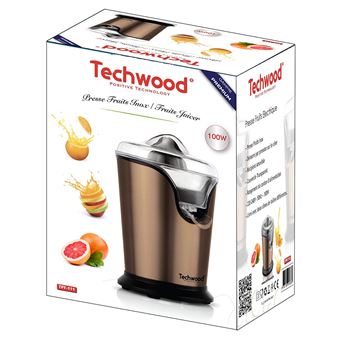 Techwood TPF 111 Presse Fruit électrique, 100 W, Bronze Techwood Presse Fruit INOX Electrique 160W:
