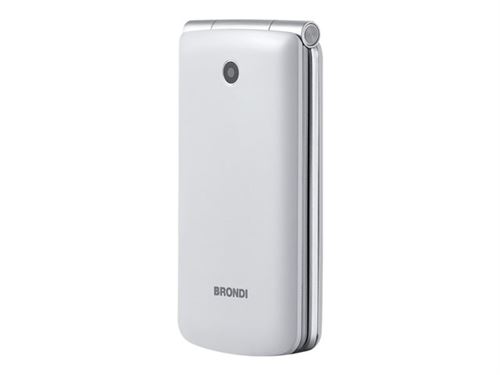 Brondi Magnum 3 - Téléphone mobile - double SIM - microSD slot - GSM - 320 x 240 pixels - 1,3 MP - blanc