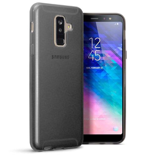 Coque Souple en Gel Silicone pour Samsung Galaxy A6 Plus Mate Fine et Légère - Transparent