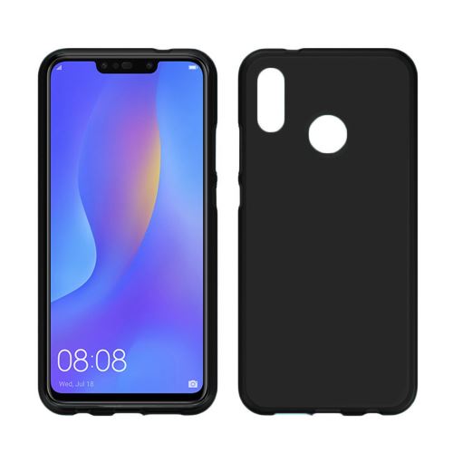 Coque Souple en Gel Silicone pour Huawei P Smart Plus Mate Fine et Légère - Noir