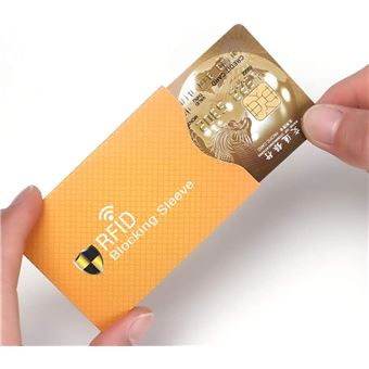 Protège-Carte Bancaire Rigide Anti-RFID, Blanc - Fabriqué en France pour  Une Sécurité Maximale Contre Le Piratage