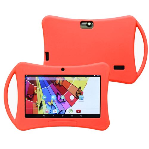 Yonis Rouge Housse Tablette Enfant En Silicone - 7 Pouces - Image 2