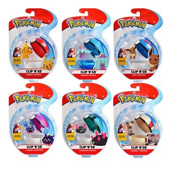 Figurine Pokemon Clip'n'Go Jazwares series 7 avec pokeball