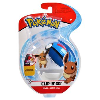 Figurine Pokemon Clip'n'Go Jazwares series 7 avec pokeball