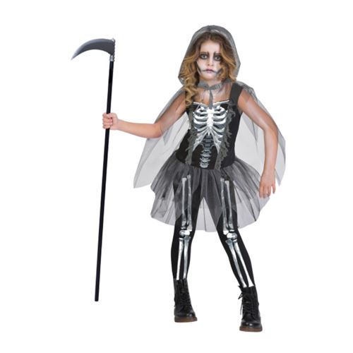 déguisement skeleton reaper fille