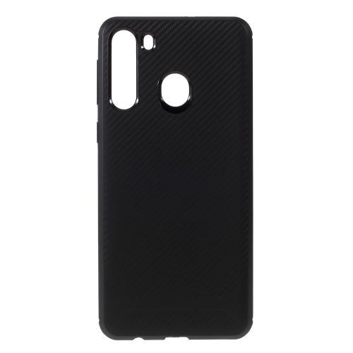 Coque en TPU antidérapant résistant aux chutes noir pour votre Samsung Galaxy A21