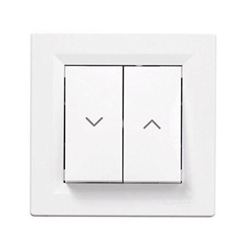 Schneider Electric Blanc - Interrupteur Va Et Vient Pour Volet Roulant Asfora - Schneider