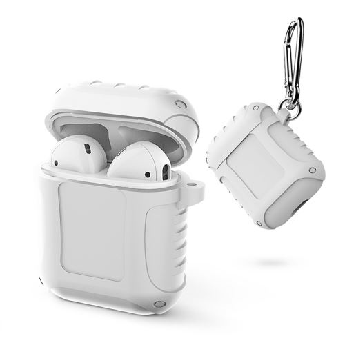 Coque en silicone WISETONY souple antichoc pour Apple AirPods - Blanc