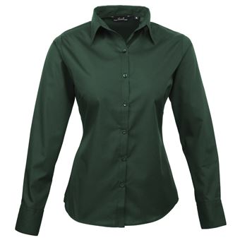 Premier Chemisier a manches longues Femme 52 FR Vert fonce UTRW1090 Chemises et chemisiers de sport Achat prix fnac