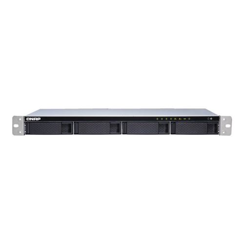 QNAP TS-431XeU - Serveur NAS - 4 Baies - rack-montable - SATA 6Gb/s - RAID RAID 0, 1, 5, 6, 10, JBOD, disque de réserve 5 - RAM 2 Go - Gigabit Ethernet / 10 Gigabit Ethernet - iSCSI support - 1U