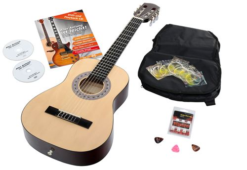 Calida Benita Guitare Classique 1/2 nature avec accessoires