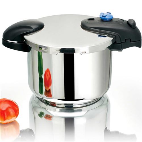 Autocuiseur cocotte minute à baïonnette Ø22cm 6L ILLICO en acier Inox avec panier cuisson