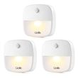 Veilleuse Murale LED, GBlife Lampe Détecteur de Mouvement, Lampe de Placard Alimenté par Piles, Lumière Douce pour Escalier, Chambre de Bébé, Couloir, Salle de Bains, Cuisine, 3pcs