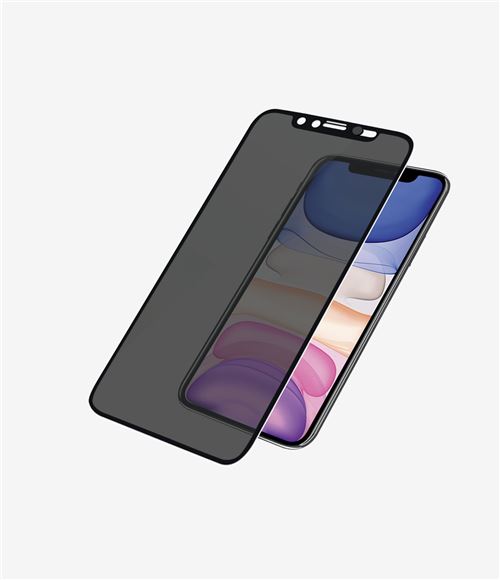 PanzerGlass Privacy Verre de Protection avec CamSlider pour iPhone 6.1 (2019) Noir