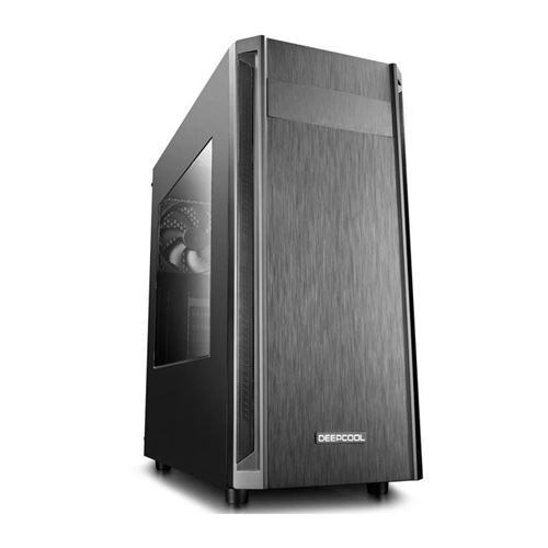 DeepCool D-SHIELD V2 - Tour - ATX - panneau latéral fenêtré - pas d'alimentation (ATX / PS/2) - USB/Audio