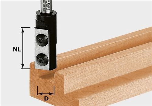 Fraise à Rainurer avec Plaquettes De Rechange Hw Festool Hw S8 D10/25 Wp Z1 - 491079