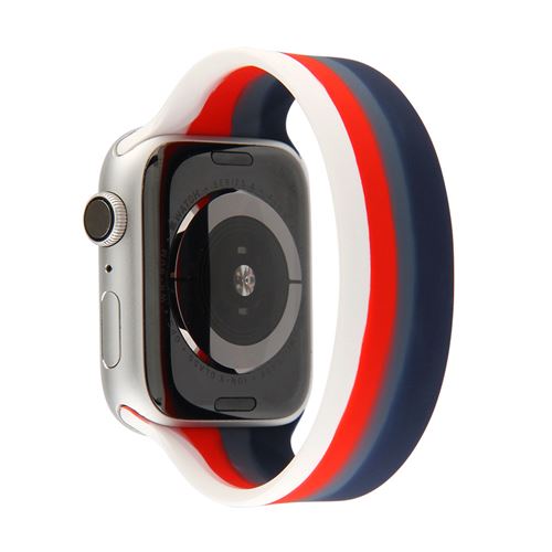 Bracelet en silicone élastique multicolore pour Apple Watch Series 6/ SE/ 5/ 4 40mm - Multicolore#9(Taille S)