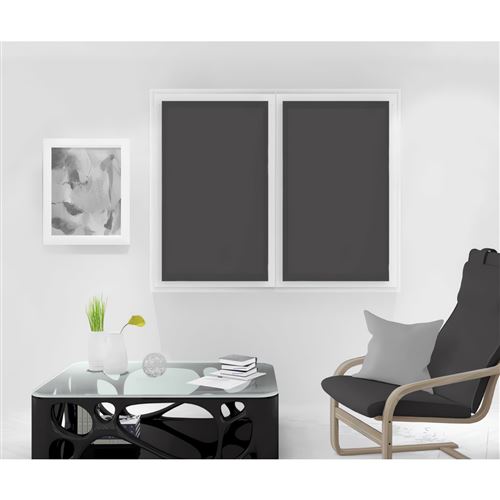 Paire de brise bise 90x120 cm DOLLY anthracite