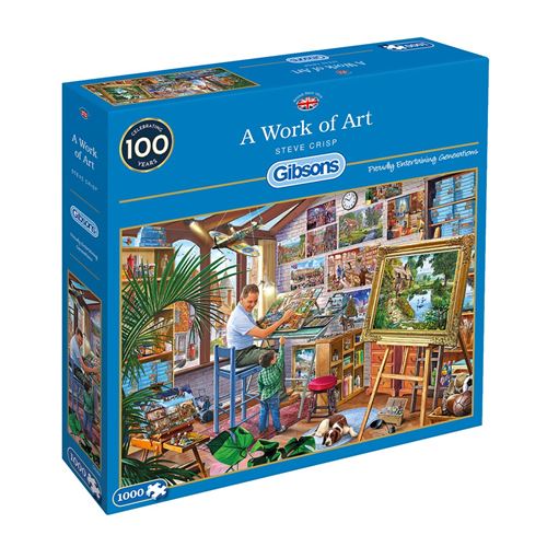 Puzzle 1000 pièces A WORK OF ART GIBSONS Multicolore