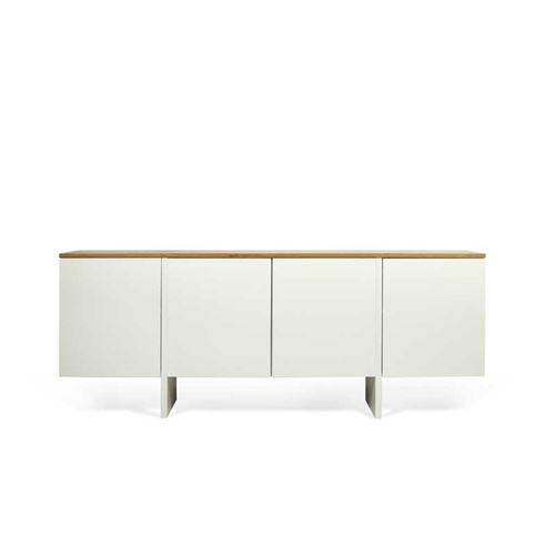 Buffet 4 portes Chêne/Blanc - TAONGA