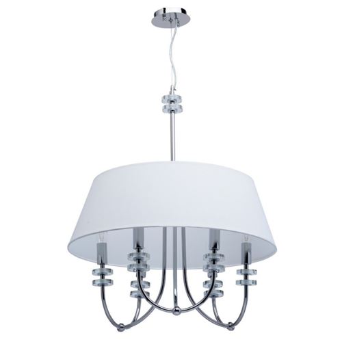 Paris Prix - Lampe Suspension Design palermo 145cm Blanc