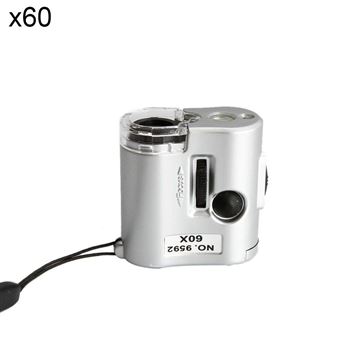 Mini Stylo Loupe 100X Lumière Bijoux Loupe Microscope avec Étui
