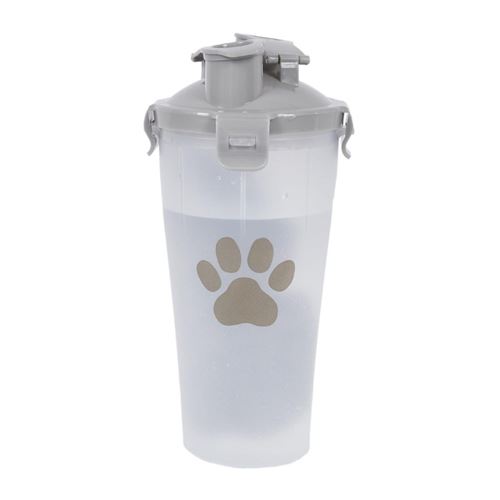 Meilleurs prix pour Gourde pour Chien "2 en 1" 22cm Gris
