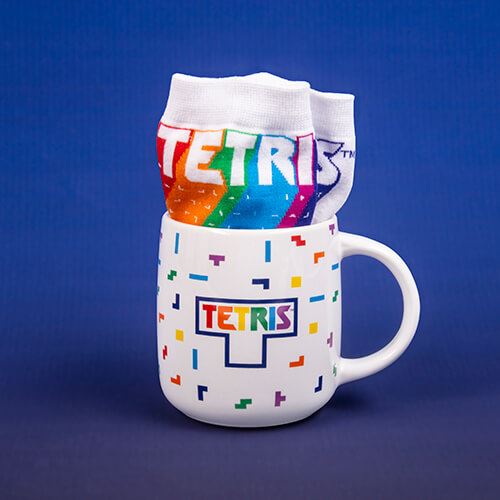 Tasse Tetris avec chaussettes
