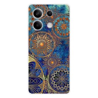 Coque en silicone - Compatible Xiaomi Redmi Note 13 5G - design mandalla bleu - 1