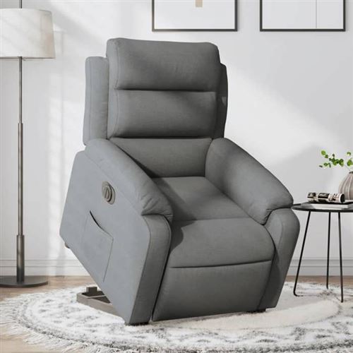 vidaXL - Fauteuil de relaxation électrique - Gris - Image 2