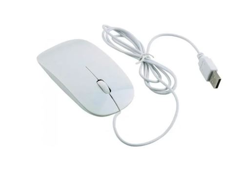 Non Communiqué Blanc Souris D'ordinateur Filaire En Usb Hobbytech