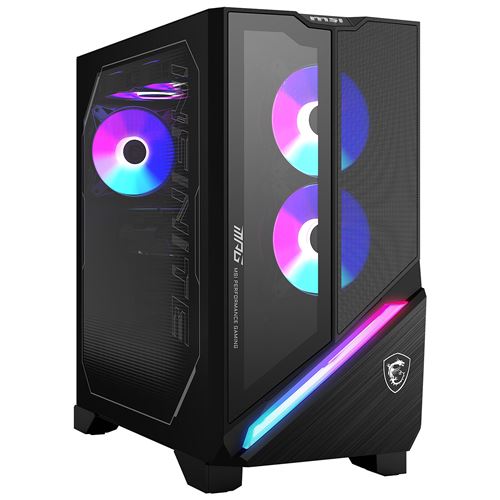 MSI MPG Infinite X3 AI 2NVZ9 028EU - Tour jeux - Core Ultra 9 285K / jusqu'à 5.7 GHz - RAM 64 Go - SSD 1 To - NVMe - GeForce RTX 5090 - Gigabit Ethernet, 5 Gigabit Ethernet, 2.5 Gigabit Ethernet, IEEE 802.11ax (Wi-Fi 6E), Bluetooth 5.3 - Win 11 Home - mo