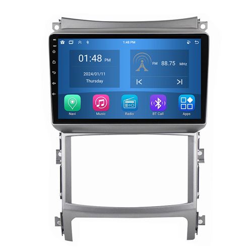 Autoradio RoverOne® Bluetooth CarPlay Android Auto Navigation 4Go RAM 64Go ROM pour Hyundai Veracruz ix55 2006-2015