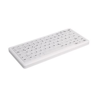 Contour Active Key MedicalKey AK-C4110 - Clavier - design médical et hygiénique - mini - rétro-éclairé - USB - Allemand - blanc - 1