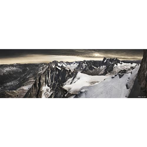 Tableau sur toile vall&eacute;e de chamonix 45x135 cm 611182
