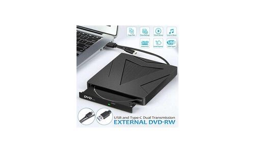 Graveur externe de cd et enregistreur de lecture et d'écriture à grande vitesse usb dvd-rw et type c 3. 0 unités