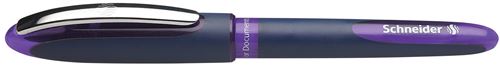 Stylo Schneider One Business Stylo roller à encre liquide non rétractable Violet