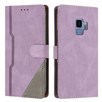 Coque pour Samsung Galaxy S9 Etui Portefeuille Magnétique Multifonction Anti Choc Violet - 1