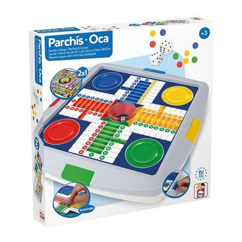 Jeu Petits Chevaux Et De L'Oie Automatique Chicos 27 X 27 X 4 Cm