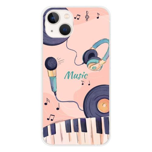 Coque en silicone imprimée compatible Apple iPhone 13 Accords en couleur