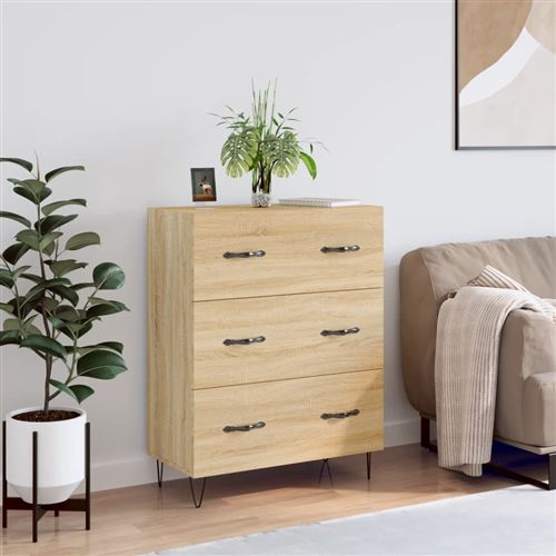 Vidaxl Buffet Chêne Sonoma 69,5X34x90 Cm - Image 3